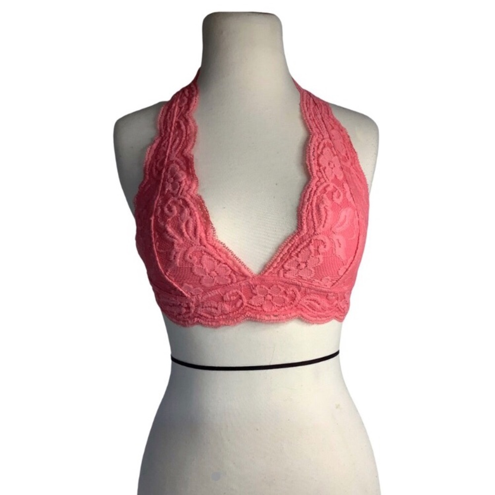 Urban outfitters pink halter bralette